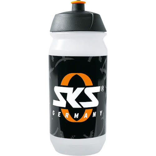 SKS Water Bottle - SKS Logo, Clear/Black, 16oz