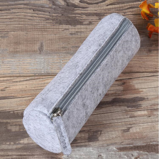 Title 3, College Students Portable Felt Pencil Case. Or...