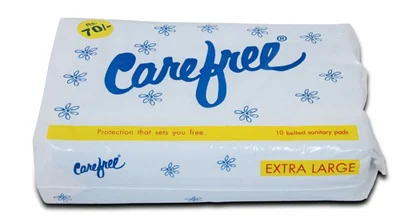 Carefree Sanitary Napkins XL - 10 pcs