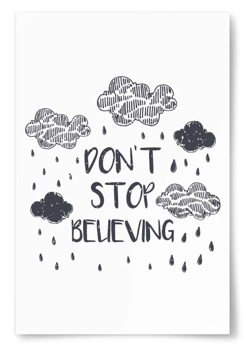 Poster "Don't Stop Believing"