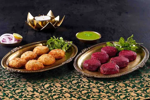 Dahi Labneh Kebab (6 Pcs) & Beetroot And Peanut Kebab (6 Pcs) Combo