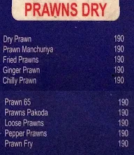 Varma's Family Restaurant A/c menu 7