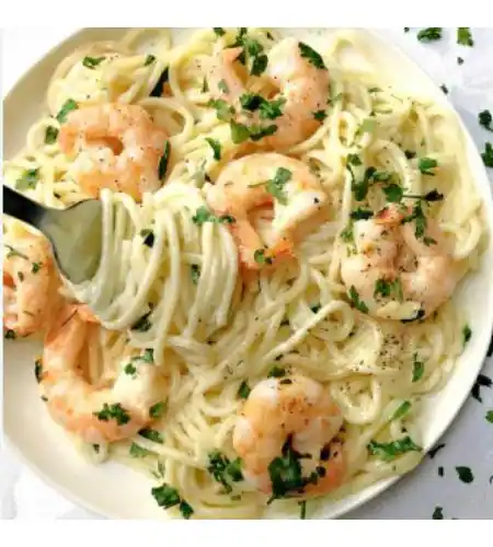 Prawns Alfredo Pasta