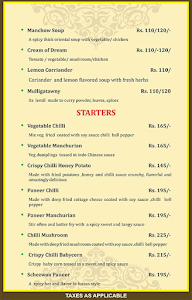 Kashmir Confectioners menu 2