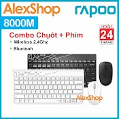 [2 Màu] Rapoo 8000M Combo Bàn Phím Chuột Không Dây Wireless/ Bluetooth - Chính Hãng