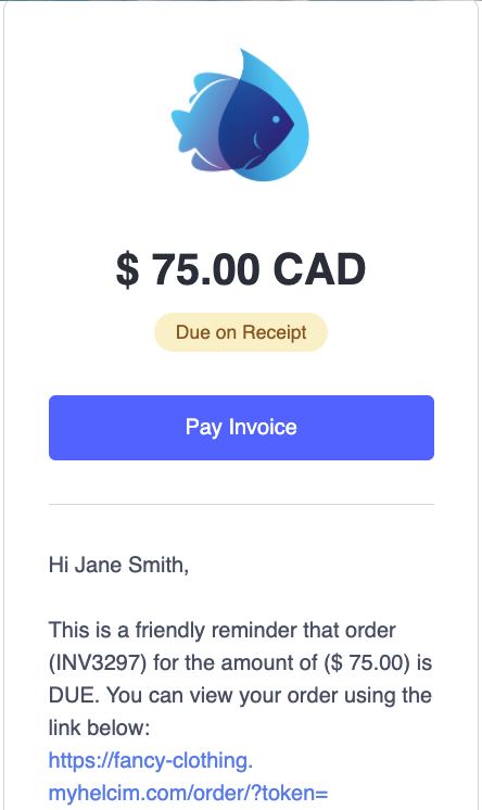 pay invoice email reminder