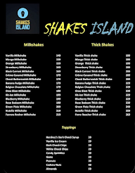 Shakes Island menu 1