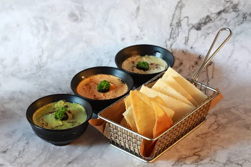 Trio Of Hummus (Lebanese, Beiruti, Peri Peri)