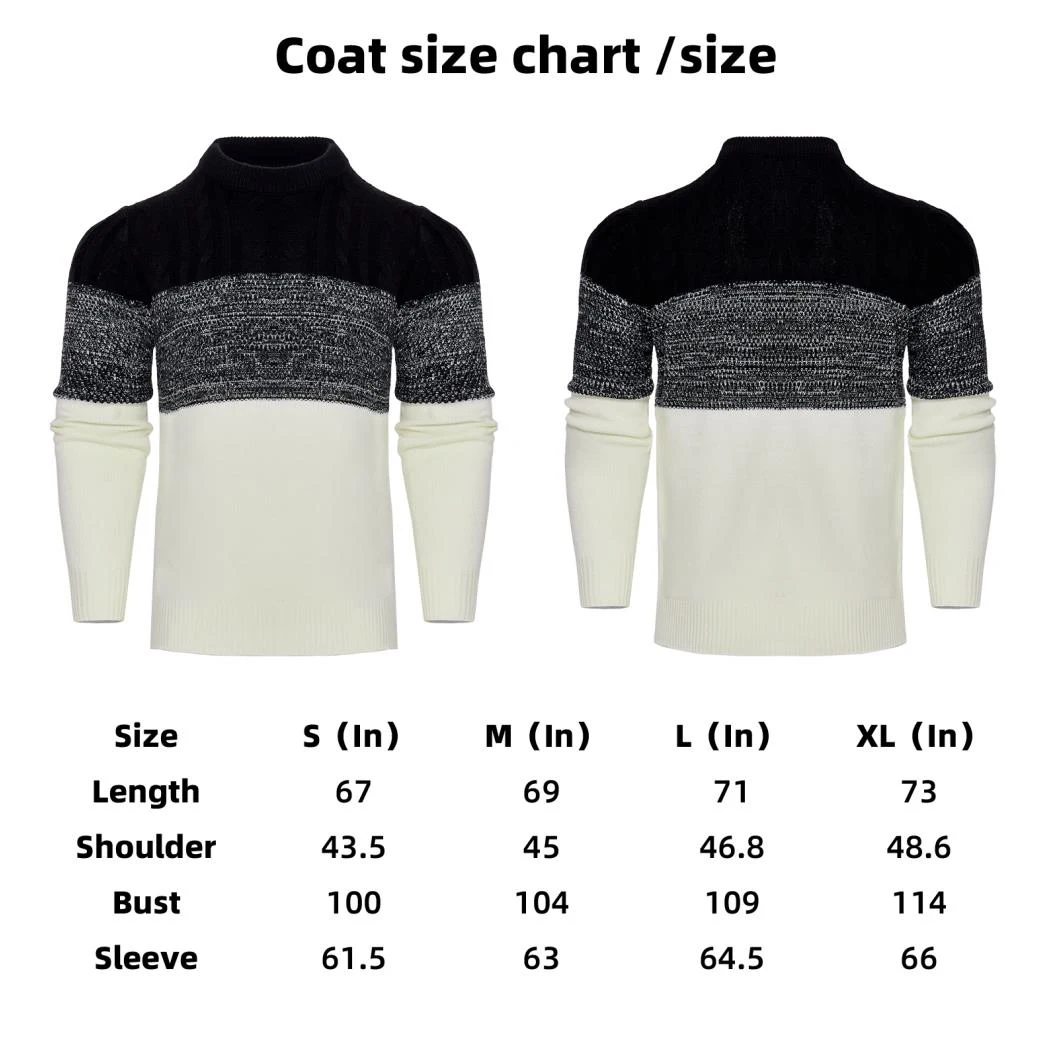 Title 13, Maglione casual da uomo con blocchi di colore, ...