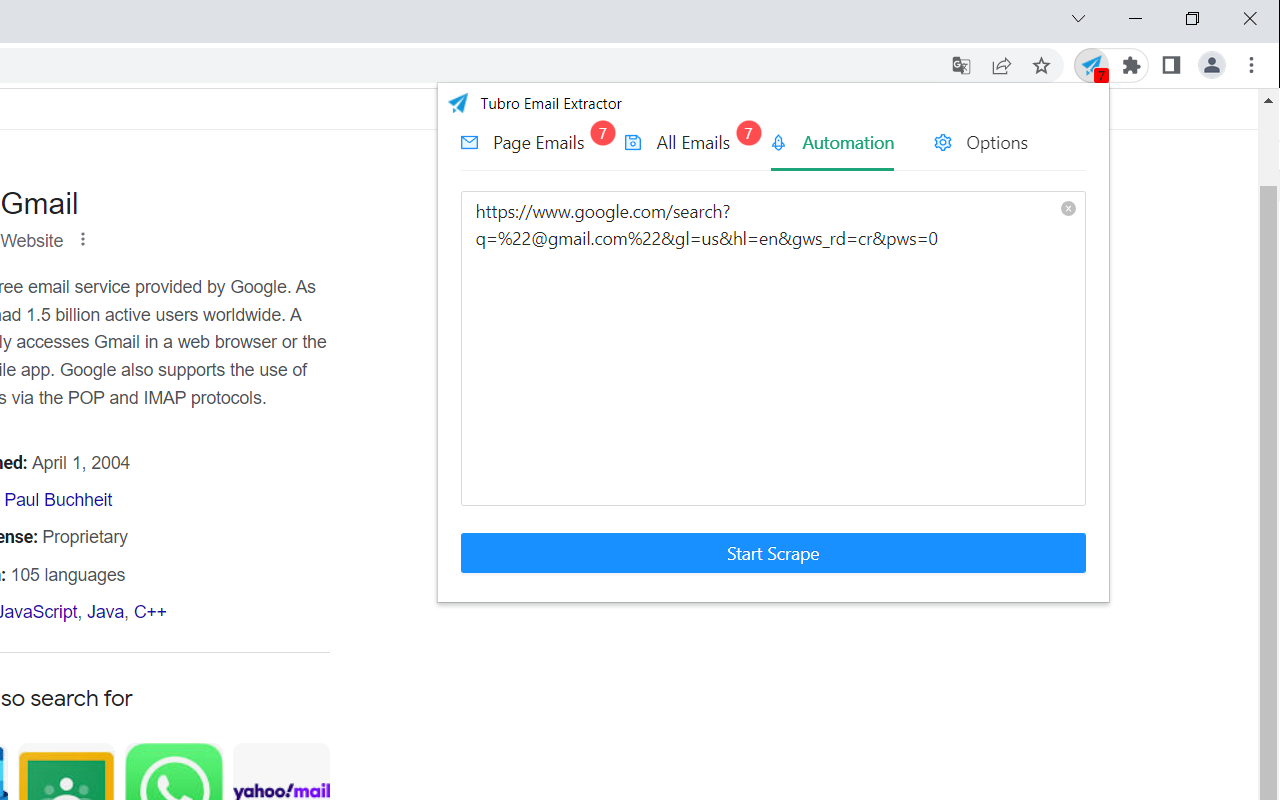 Turbo Email Extractor Preview image 2