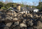 A home on Glen Oaks Road damaged by mudslides in Montecito, California, US, January 10, 2018.