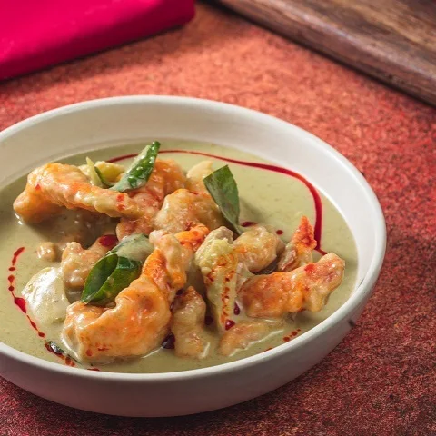 Prawn In Green Curry (8 Pcs)