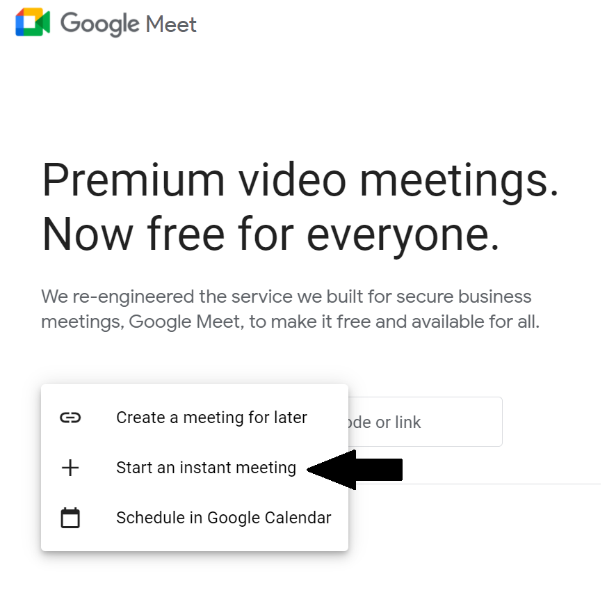 How do I permanently delete a Google Meet link?