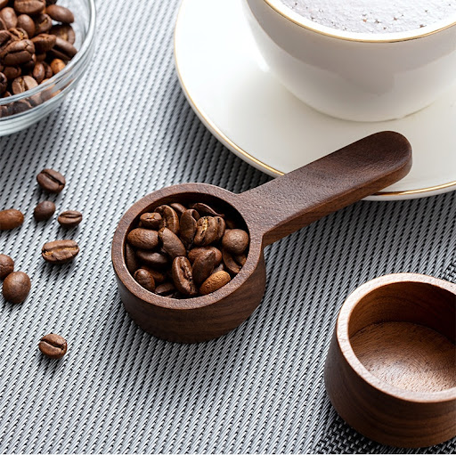 Title 6, Black Walnut Wooden Coffee Spoon with Long and ...