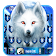 Ice Wolf Keyboard Theme icon