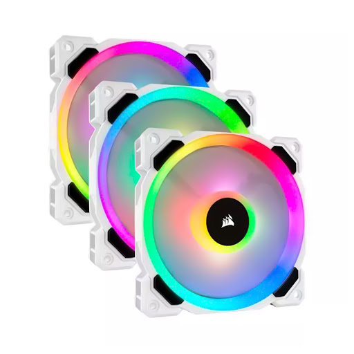 Quạt Case Corsair LL120 White RGB 120mm (3 Fan + Node PRO) CO-9050092-WW