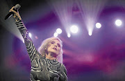 GOING STRONG: Debbie Harry, of Blondie, performing at the Amnesty International benefit concert in New York last year