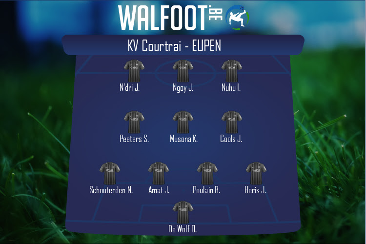 Composition Eupen | KV Courtrai - Eupen (21/08/2020)