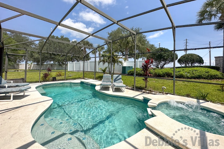 Private sun-drenched west-facing pool deck on Four Corners