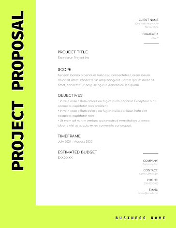 Neon Project - Project Proposal template