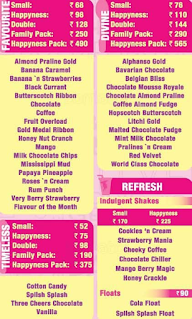 Baskin Robbins menu 1