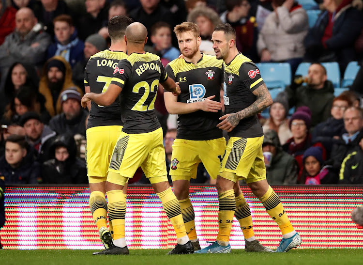 Southampton's Danny Ings celebrates scoring their third goal with teammates