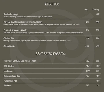 La Celebrita Food Studio menu 