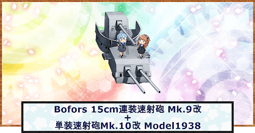 Bofors 15cm連装速射砲 Mk.9改+単装速射砲Mk.10改 Model1938