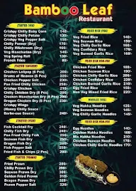 Bamboo Leaf Restaurant menu 2