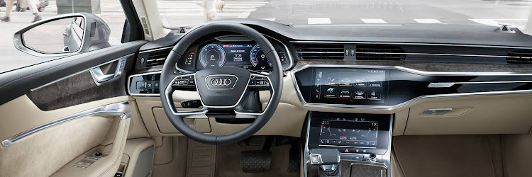 The new smartphone-like display and MMI touch operating system makes use intuitive in the Audi A6. Picture: SUPPLIED/AUDI