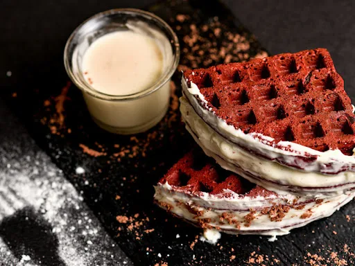 Red Velvet Waffle Sandwich