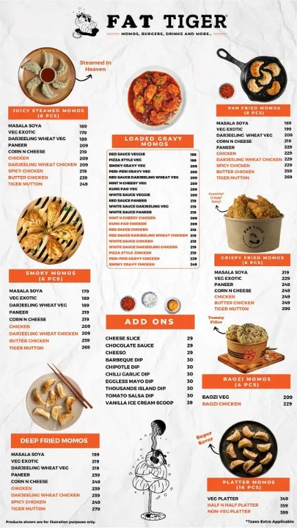 Fat Tiger Ardee Mall menu 