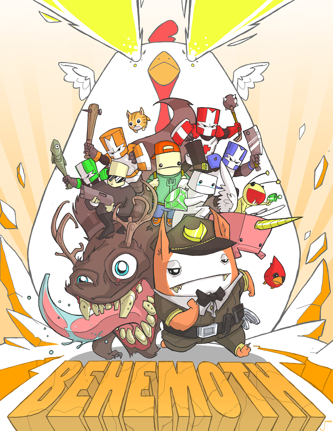 Dark Souls characters as Castle Crashers : r/thebehemoth