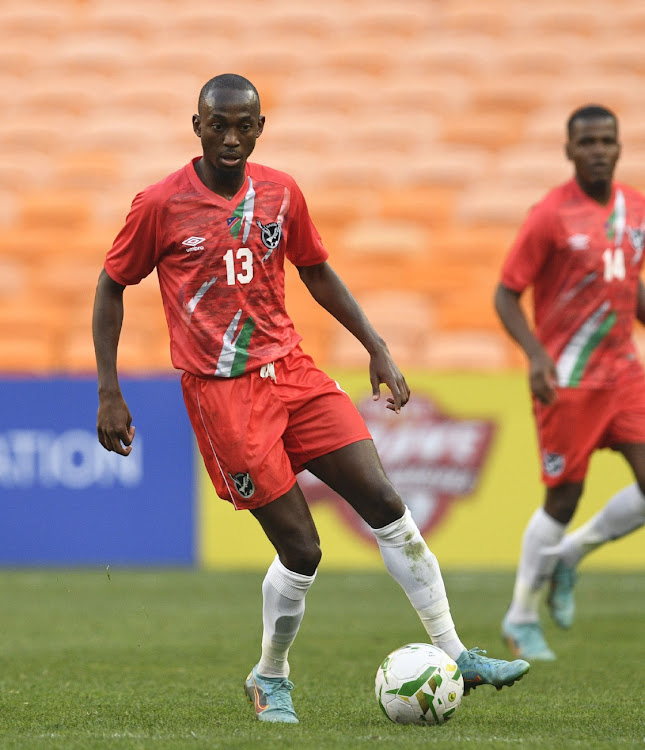 Peter Shalulile of Namibia during the 2023 Africa Cup of Nations Qualifier match between Namibia and Burundi at FNB Stadium in Johannesburg on the 4 June 2022.
