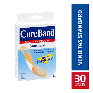 Cura Cure Band Standard   Translúcidas X30und                            