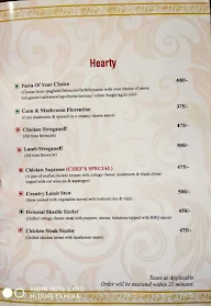 Sheesh Mahal - Mansingh Palace menu 3