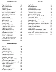 Nandini Juice & Food Corner menu 4