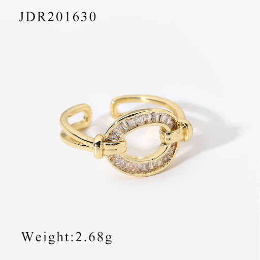 Title 2, Versatile Fashion Ring 18K Gold Color for women...