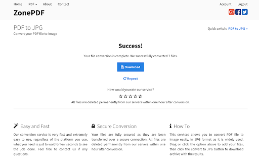 PDF to JPG Converter Preview 4