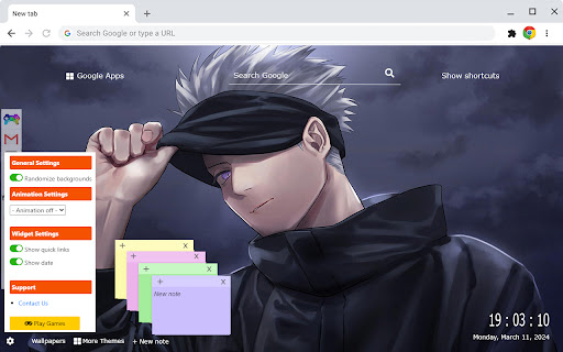 Jujutsu Kaisen Wallpapers New Tab Extension