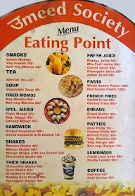 Umeed Eating Point menu 2