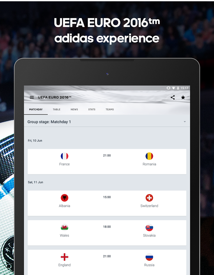 Onefootball adidas & EURO 2016