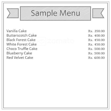 Dhruv Bakers menu 