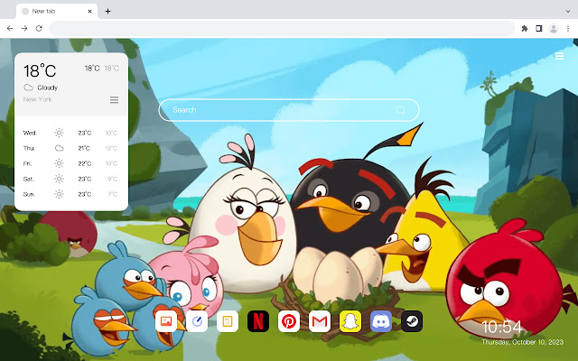 "Angry Birds" 4K Theme Wallpaper HomePage