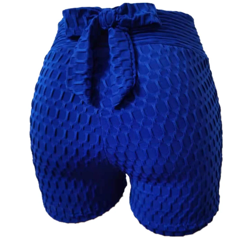 Damskie Szorty Sportowe Jacquard Yoga Bubble Oddychające i Wygodne Spodenki Idealne do Jogi i Ćwiczeń Krótkie Spodenki Sportowe