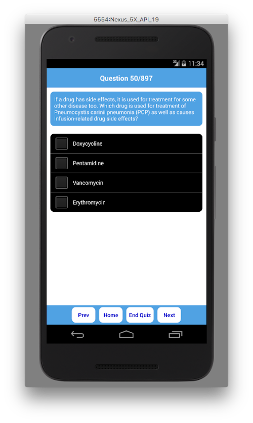Android application Pharmacy Technician PTCB PTCE screenshort