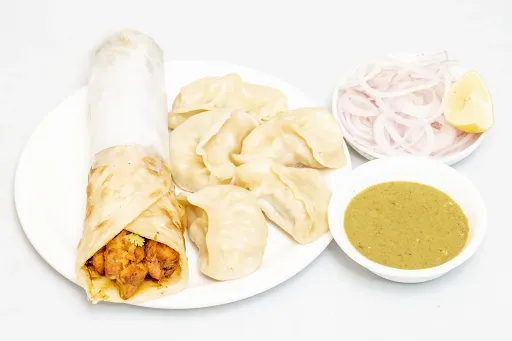 Chicken Tikka Roll & Momo Combo