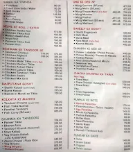 Colonel's Kababz menu 1