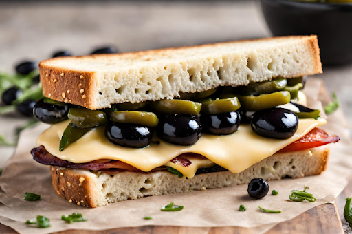 Grilled Veggie Exotica Cheese Sandwich