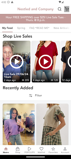 Screenshot Nestled and Company